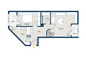 Charmante 3-Zimmer-Maisonette mit Galerie & viel Potenzial – Die vollständige Adresse der Immobilie erhältst du vom Anbieter., 80637 Dom Pedro, München – Vorschaubild 30