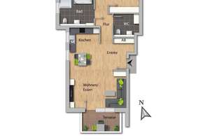 Neubauwohnung mit durchdachtem Grundriss und sonnigem Balkon – 45239 Werden, Essen – Vorschaubild 11