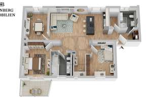 Erstbezug nach Sanierung: lichtdurchflutete 4-Zimmer-Wohnung mit Balkon in Darmstadt – Die vollständige Adresse der Immobilie erhältst du vom Anbieter., 64285 Mitte, Darmstadt – Vorschaubild 11