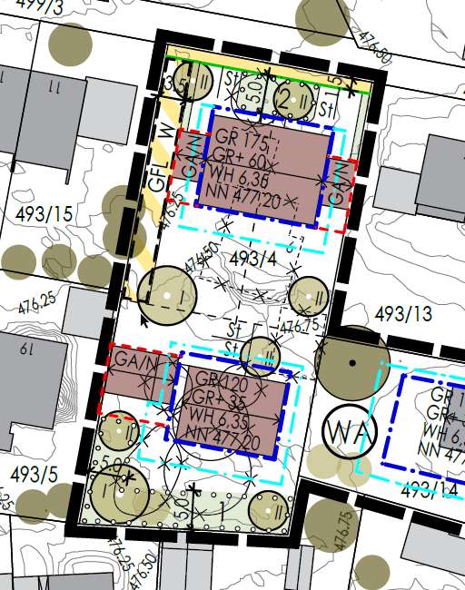 Planübersicht des Gesamtgrunds