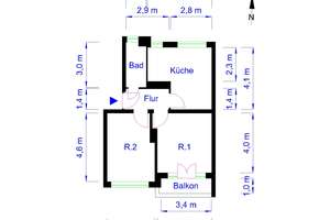 2-Zimmerwohnung Magdeburg – Offleber Str. 6, 39110 Stadtfeld West, Magdeburg – Vorschaubild 3