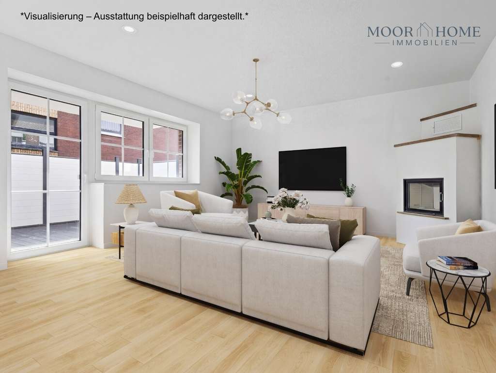 Immobilie in Lünne - Erstbezug: Erdgeschosswohnung mit Terrasse und Kamin in zentraler Lage von Spelle - Bild 1