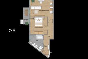 Sofort bezugsfreie 2-Zimmer-Wohnung mit Sondernutzungsrecht für Terrasse & Gartenanteil – Die vollständige Adresse der Immobilie erhältst du vom Anbieter., 4315 Neustadt-Neuschönefeld, Leipzig – Vorschaubild 3