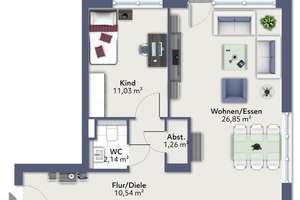 Sonnige EG-Wohnung mit Terrasse – Eisenhutweg 25, 70374 Sommerrain, Stuttgart – Vorschaubild 3