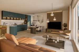 Stylische 3,5Z mit großem Wohn-Ess-Bereich und drei Terrassen