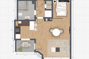 Bezugsfreie 1-Zimmer-Wohnung mit Loggia im Erstbezug nach Modernisierung! – Kölner Str. 44, Postanschrift, 40211 Stadtmitte, Düsseldorf – Vorschaubild 14