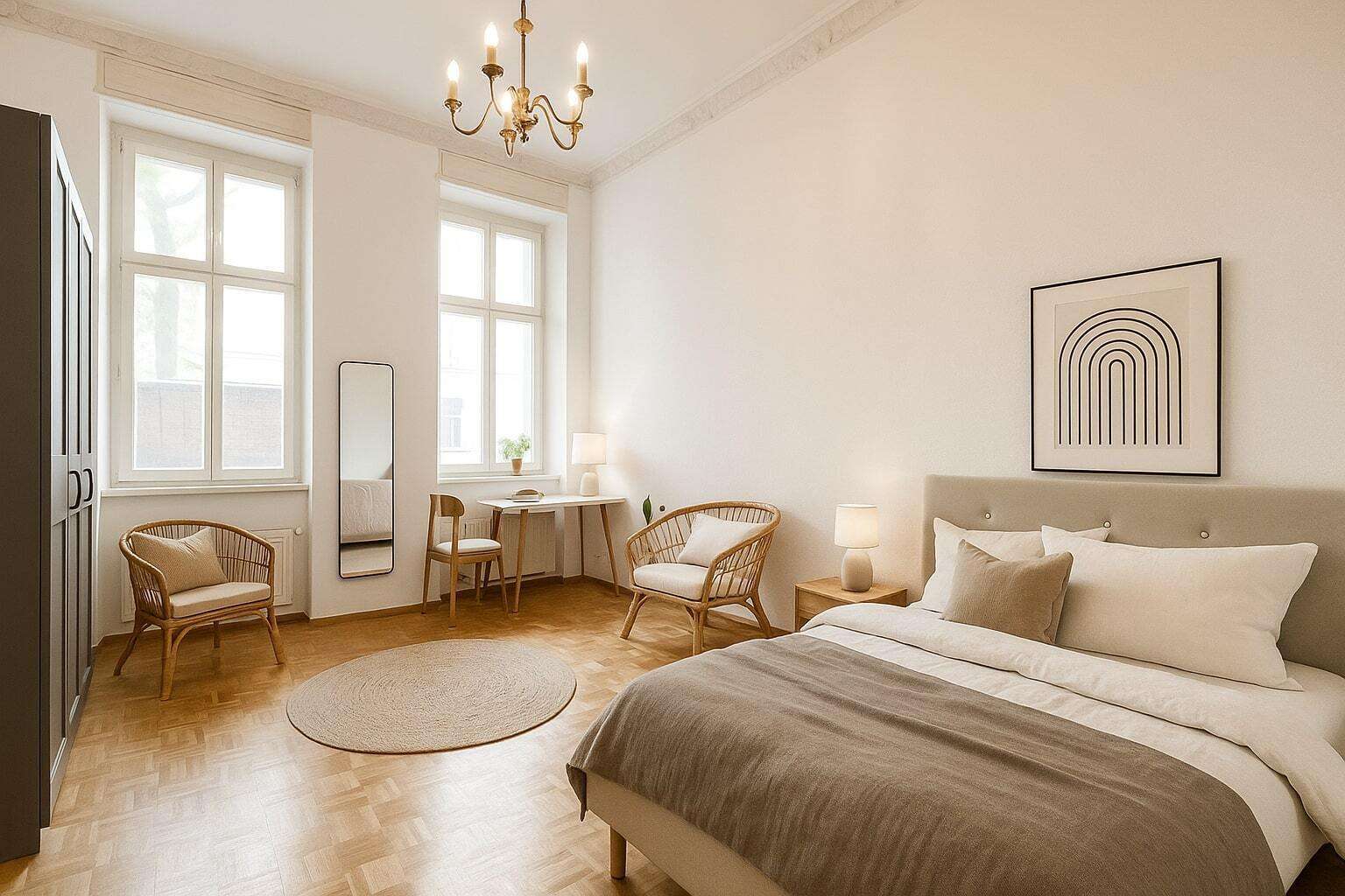 Bezugsfrei! Geräumige Erdgeschosswohnung mit Mini-Terrasse in begehrtem Winsviertel, Berlin – Bild 3