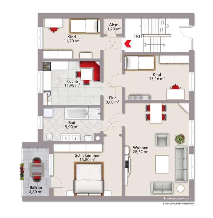 Grundriss EG (Wohnung 1-3)