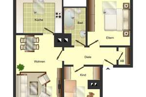 3-Zimmer-Wohnung in Bocholt Bocholt – Lübecker Straße 35, 46397 Bocholt – Vorschaubild 2