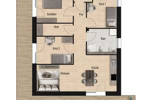 4-Zi.-Wohnung im 2. OG, Balkon, inkl. neuer Einbauküche, Aufzug! KFW 40-QNG-Standard! – Die vollständige Adresse der Immobilie erhältst du vom Anbieter., 73084 Salach – Vorschaubild 14
