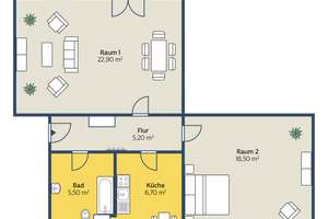 Für die Generation 50plus: Ihre Ruheinsel am Stadtrand – Tauchaer Str. 234, 4349 Thekla, Leipzig – Vorschaubild 2