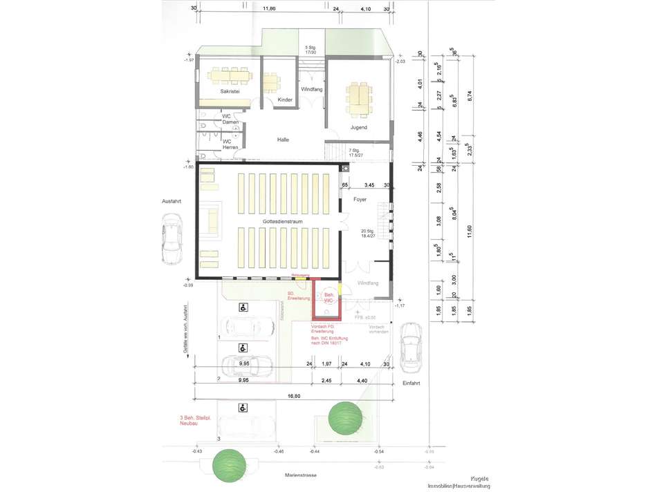 Grundriss Kirchengeschoss