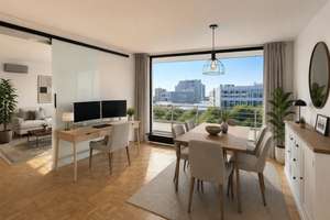 Tolle Stadtwohnung mit Weitblick, 3 gr. Balkone, Klimaanl., off. Wohn-/Essber., Aufzug, TG-Stellpl.