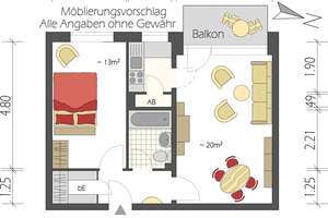 Erstbezug! Modernisierte Hochparterre 2-Zi.-Whg. mit Balkon in Wandsbek n. Rewe Center – Lomerstr. 55, 22047 Wandsbek (Ortsteil), Hamburg – Vorschaubild 9