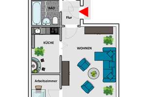 JobCenter geeignet ab 2 Person - ruhig + günstig - 2,5-Zi. 56m² - sofort verfügbar - – Magdeburg – Vorschaubild 19