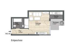 FREI: Charmante 1-ZKB-EG-Wohnung mit wunderbarer Terrasse, ruhige Lage, München, Pasing-Obermenzing – Die vollständige Adresse der Immobilie erhältst du vom Anbieter., 81245 Obermenzing, München – Vorschaubild 15