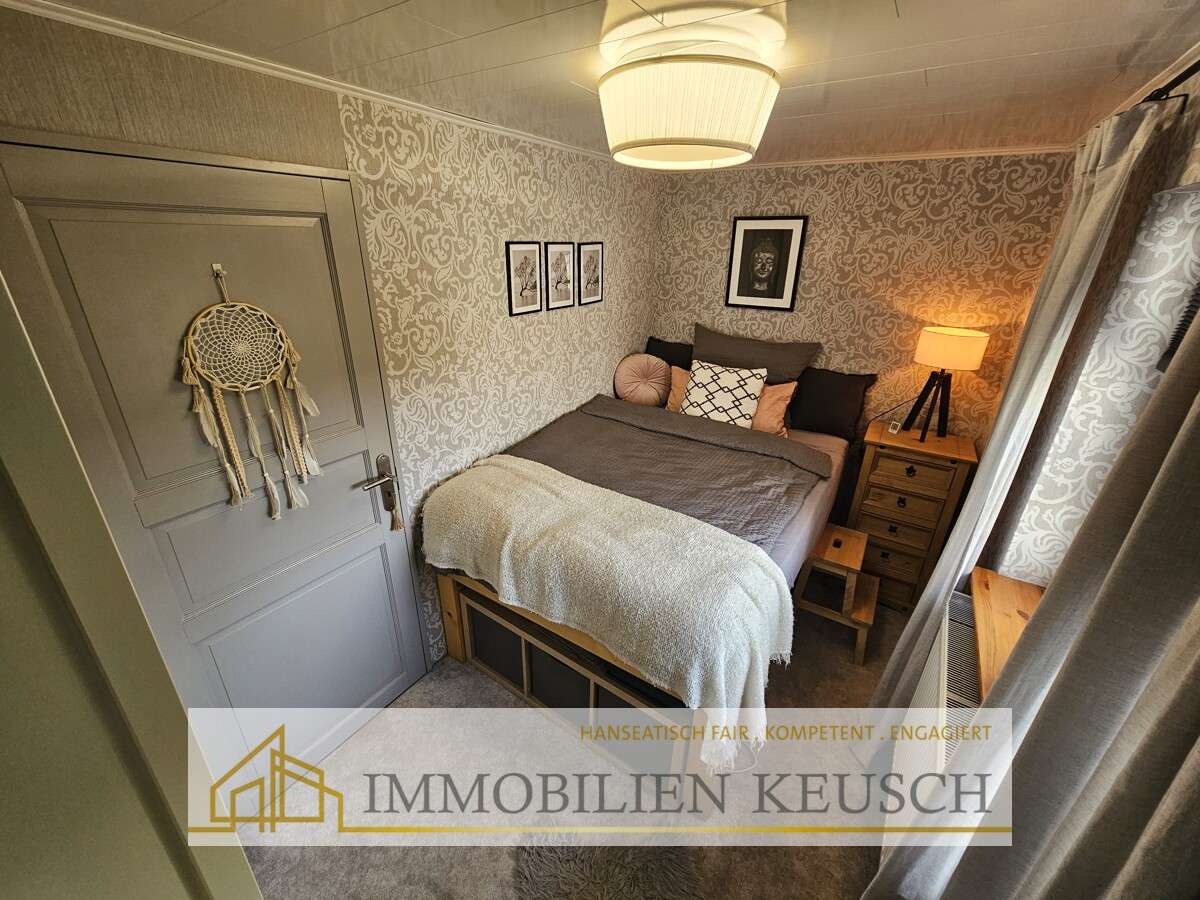 Immobilie in Vollersode - Traumhaftes und massiv gebautes Tiny House mit überdachter Terrasse & Schuppen in ruhiger Lage - Bild 6