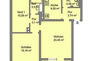 Gepflegte 3-Zimmer-Wohnung in praktischer Lage! – Salzbrunner Str. 22, 90473 Langwasser Südost, Nürnberg – Vorschaubild 11