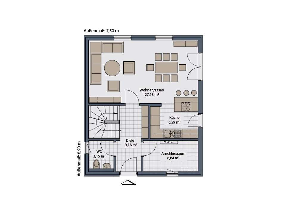 Grundriss Erdgeschoss