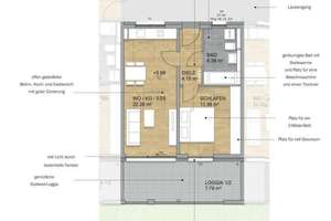 Neuwertige 2 Zimmer Wohnung am beliebten Kunstpark in zentraler Lage von Regensburg – Die vollständige Adresse der Immobilie erhältst du vom Anbieter., 93055 Kasernenviertel, Regensburg – Vorschaubild 8