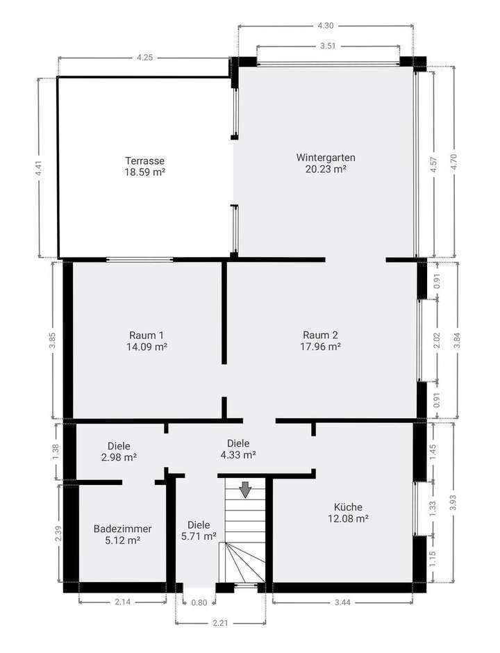 Grundrisse Skizze EG
