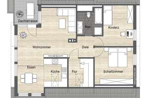 Wohnung mit schöner Dachterrasse und viel Potenzial für Ihre Wohnideen – Die vollständige Adresse der Immobilie erhältst du vom Anbieter., 71404 Korb – Vorschaubild 15