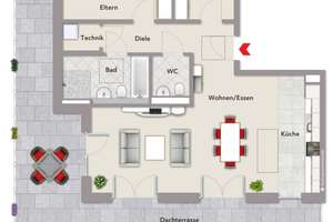 Neubau-Penthousewohnung in ruhiger, beliebter Lage von Aachen-Stadt – Die vollständige Adresse der Immobilie erhältst du vom Anbieter., 52072 Ponttor, Aachen – Vorschaubild 22
