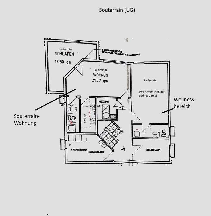 Grundriss Souterrain