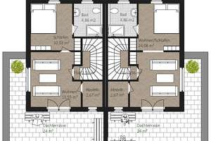 Moderne DHH in BI‑Sennestadt – A+,KfW40, PV-Strom, LWP, Einbauküche, Staffelgeschoß mit Dachterrasse – Die vollständige Adresse der Immobilie erhältst du vom Anbieter., 33689 Sennestadt, Bielefeld – Vorschaubild 4