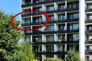 3-Zimmer-Wohnung mit großem Balkon, Grünblick & Aufzug in zentraler Lage