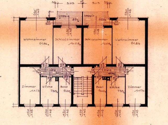 1. Obergeschoss Haus B