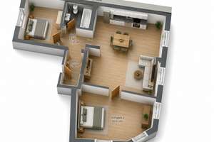 Helle bezugsfreie, renovierte 3,5-Zi-Altbauwohnung mit neuer EBK in Düsseldorf-Alt Eller – Die vollständige Adresse der Immobilie erhältst du vom Anbieter., 40229 Eller, Düsseldorf – Vorschaubild 15