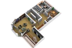 Gepflegtes 1-Zimmer-DG-Appartement mit zwei Balkonen. – Die vollständige Adresse der Immobilie erhältst du vom Anbieter., 42659 Burg/Höhscheid, Solingen – Vorschaubild 2