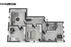 Attraktive 3-Zimmer-Wohnung in Stuttgart-Bad Cannstatt – verglaste Loggia, Einbauküche & Fernwärme – 70376 Neckarvorstadt, Stuttgart – Vorschaubild 14