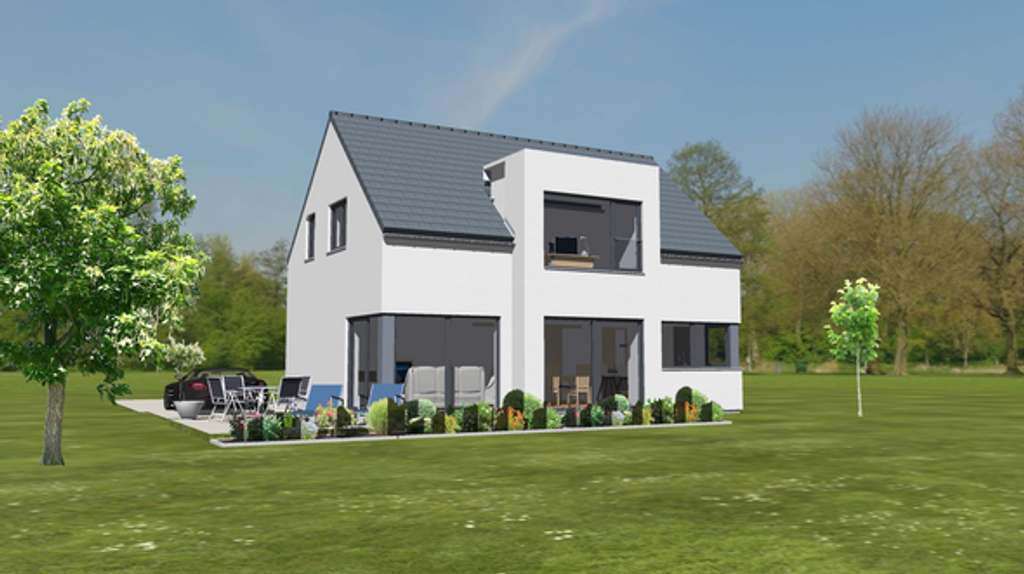 Immobilie in Hollenbach - Modernes neues Null Energie Kosten Design Haus. INKLUSIVE BAUPLATZ! - Bild 1