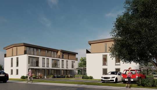 Bild von *Neubau* Stadthäuser mit nachhaltiger Energie und grünen Dachlandschaften