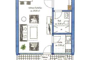 +++ chicke Apartment mit Sonnenbalkon +++