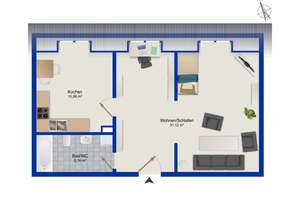 Charmante 1-Zimmer-Dachgeschosswohnung im Denkmal – Ruhige Wohnlage in der Leipziger Südvorstadt – Die vollständige Adresse der Immobilie erhältst du vom Anbieter., 4275 Südvorstadt, Leipzig – Vorschaubild 10