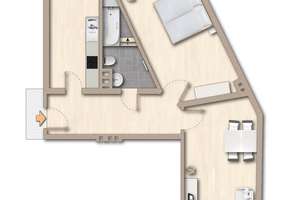 Charmante, modernisierte 2-Zimmer-Eigentumswohnung mit Balkon, Parkettboden, Küche und Tageslichtbad – Kriegerstraße 17, 30161 Vahrenwald, Hannover – Vorschaubild 17