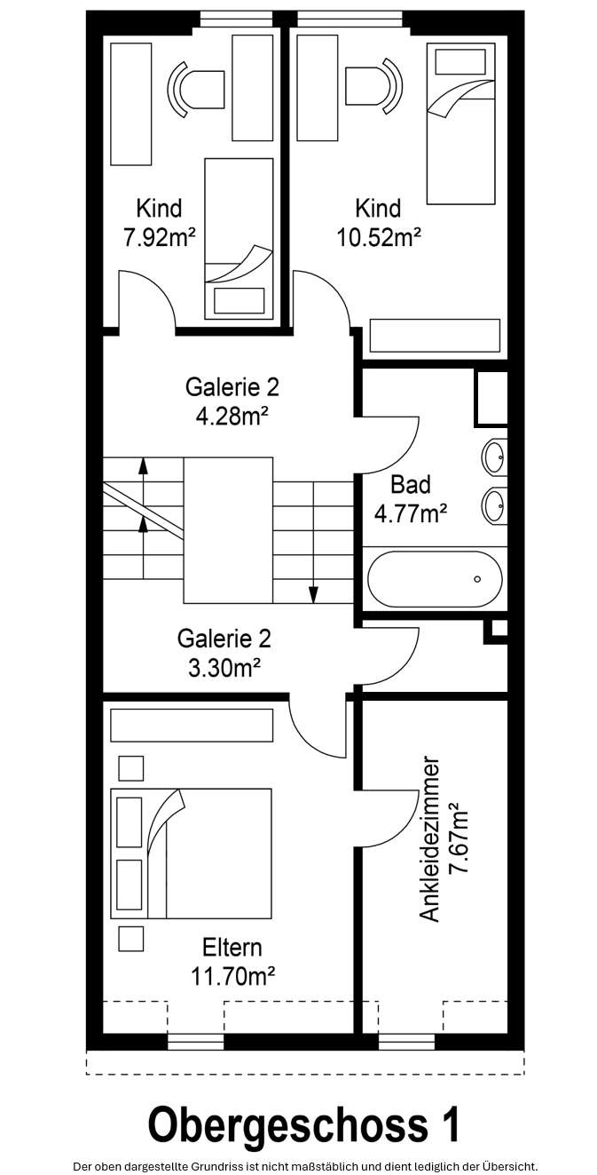 Grundriss 1. Obergeschoss
