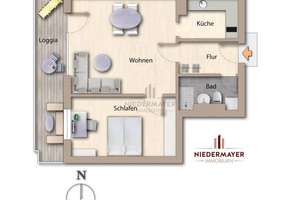 Wunderschöne 2-Zi.-Wohnung mit großer West-Loggia und TG-Einzelstellplatz (optional) in Forstenried – Die vollständige Adresse der Immobilie erhältst du vom Anbieter., 81476 Forstenried, München – Vorschaubild 17
