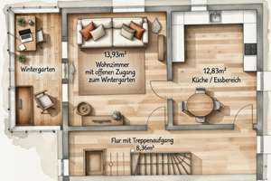 Historisches Fachwerkhaus von 1719 - hochwertig saniert, Wintergarten & Sonnenhaus-Energie – Pflaumbachstraße 22, 63762 Großostheim – Vorschaubild 13