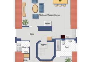 Einzigartiges Dach-Solitär in Volksdorf: Ihr privates Loft-Refugium mit Kamin & Wellness-Faktor – Schmalenremen 0, 22359 Volksdorf, Hamburg – Vorschaubild 8