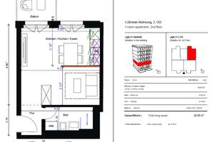 Studio Apartment (Neubau) mit hofseitigem Balkon unweit von der Europacity – Birkenstraße 12A, 10559 Moabit, Berlin – Vorschaubild 12