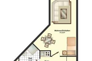 Nur für Studierende ! Appartementwohnanlage Werner Hellweg 242-246 / Universitätsnähe. – Werner Hellweg 246, 44894 Werne, Bochum – Vorschaubild 2