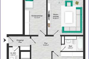 Große, bezugsfreie 3,5-Zimmer Wohnung m. Balkon, Einzelgarage & Außenstellplatz – Die vollständige Adresse der Immobilie erhältst du vom Anbieter., 85748 Garching bei München – Vorschaubild 16