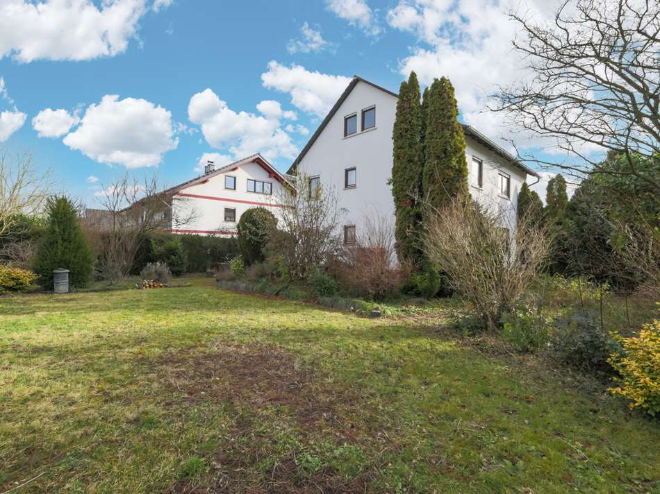 Rückansicht und Garten
