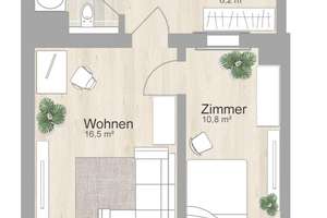 Gemütliche 2‑Raum‑Wohnung mit durchdachtem Grundriss – Döllingstr. 38, 4328 Paunsdorf, Leipzig – Vorschaubild 20