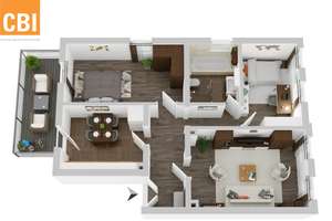 TOP 3 Zi WE, grosser Balkon, Pkw - Stellplatz, Erdwärme! – 9212 Limbach-Oberfrohna – Vorschaubild 7