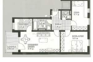 Wohnen am Gögginger Wäldchen - sehr ruhige 3-Zimmer-Wohnung mit Balkon in Augsburg – Die vollständige Adresse der Immobilie erhältst du vom Anbieter., 86199 Göggingen-Nordwest, Augsburg – Vorschaubild 3
